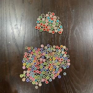 Mixed Rhinestone Embellishments Lot – Flower & Teardrop Designs